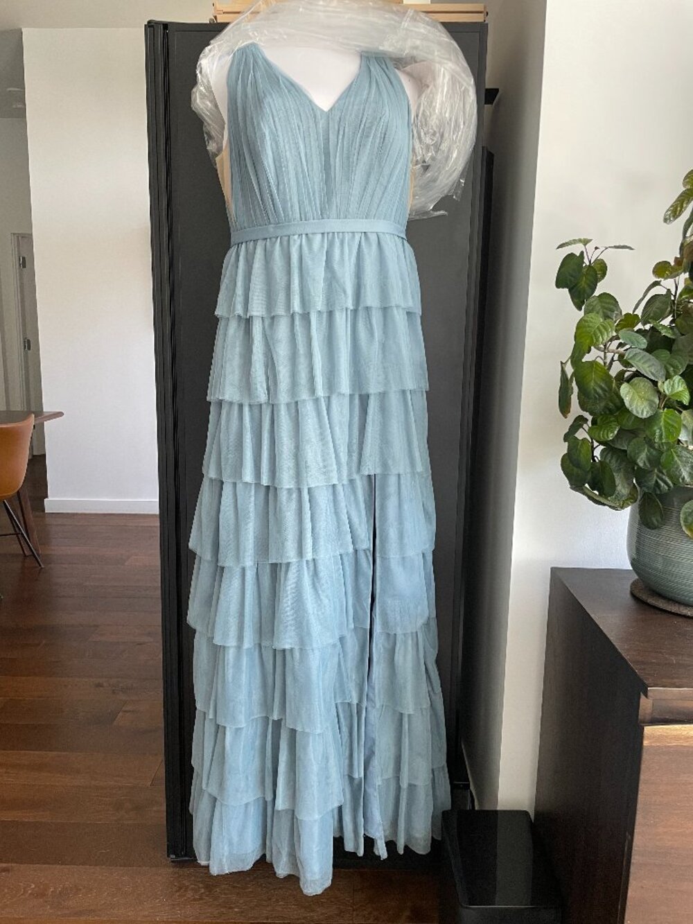 Clove Tulle Maxi Dress | French Blue | Size 12 | Worn Once | Revelry